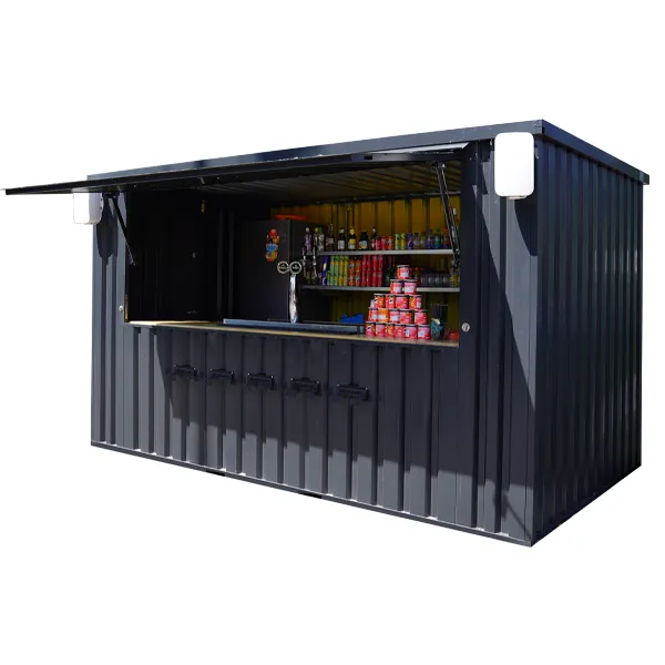 Container Pop Up 4×2 Meters Black Ral 9005 - Image 2