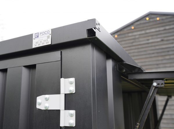 Flat Pack Container 3×2 Meters Black Ral 9005 - Image 4
